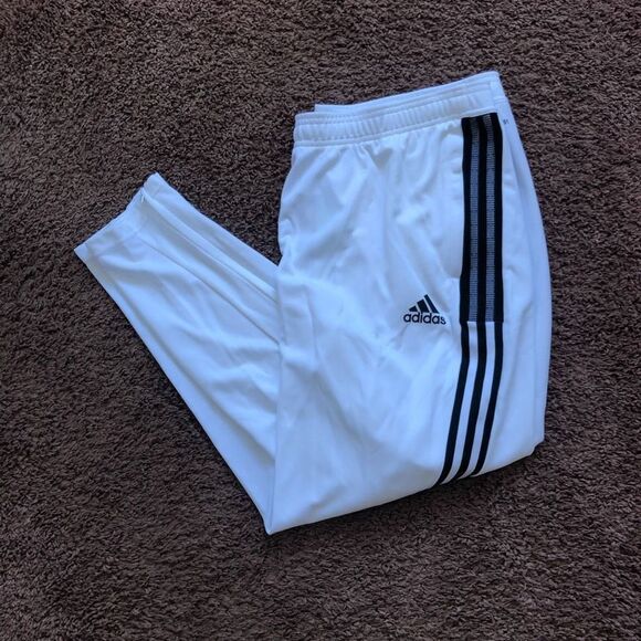 Brand New Plus Size Adidas Tiro Track Pants White & Black For Women Size‎ 2X - Picture 2 of 7